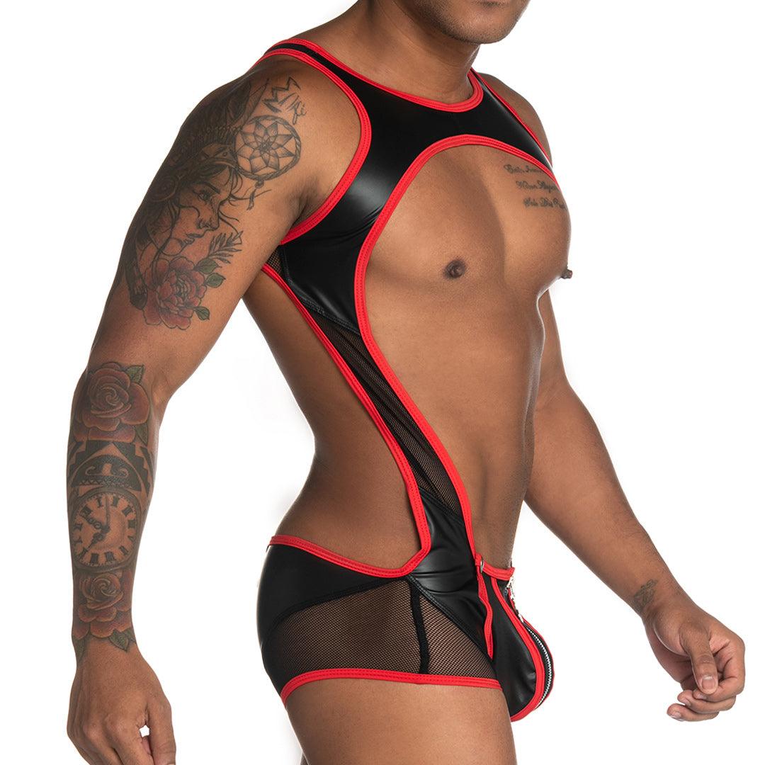 FETICHE RED SINGLET - Gigo Underwear Colombia