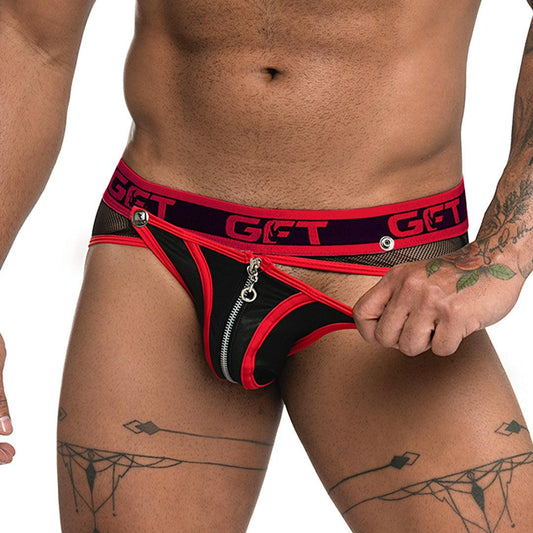 FETICHE RED ZIPPER BRIEF JOCKSTRAP - Gigo Underwear Colombia