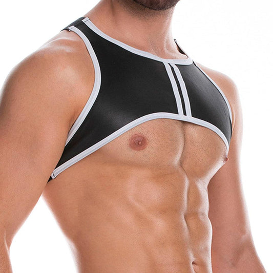 FETICHE WHITE HARNESS - Gigo Underwear Colombia