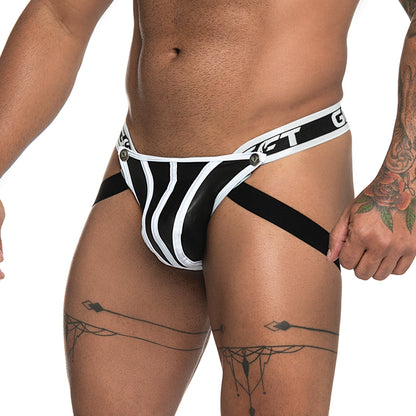 Fetiche White Jockstrap vista frontal de Gigo Underwear