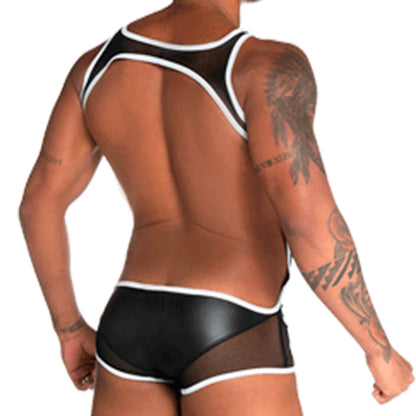 Fetiche White Singlet vista frontal de Gigo Underwear