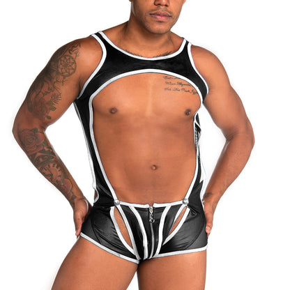 Fetiche White Zipper Singlet de Gigo Underwear
