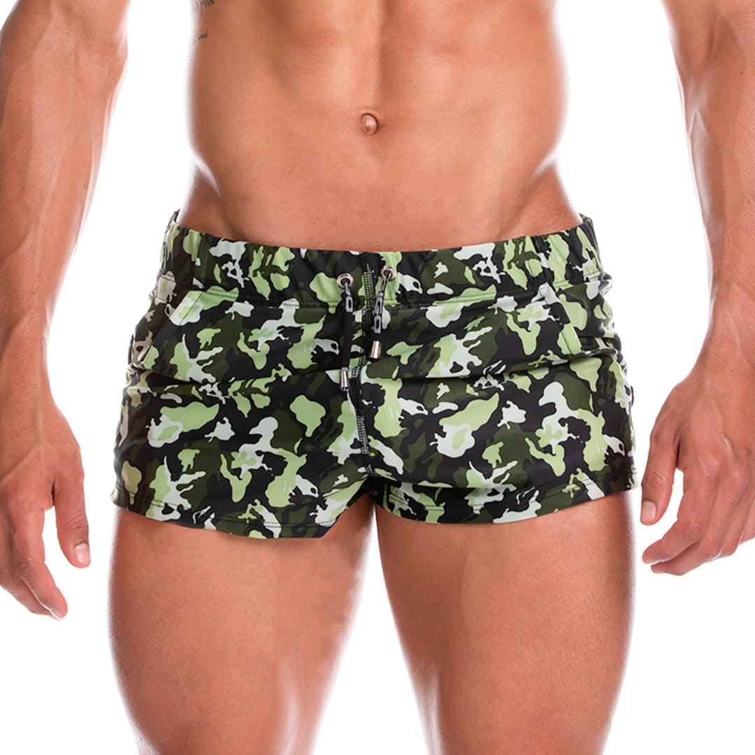 FIGHTER BEACHWEAR - Pantalones cortos de baño estampados para hombres