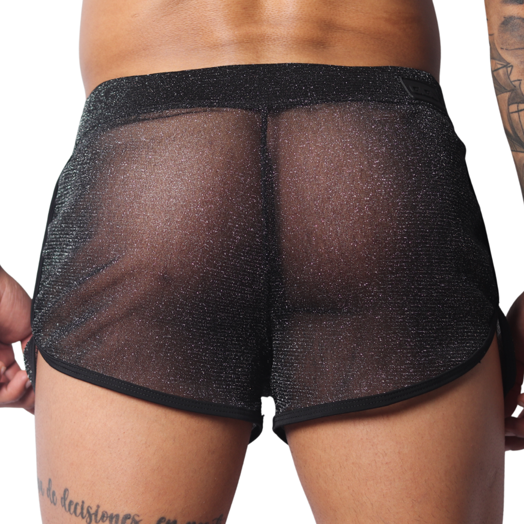 Flash Black Short vista posterior de Gigo Underwear