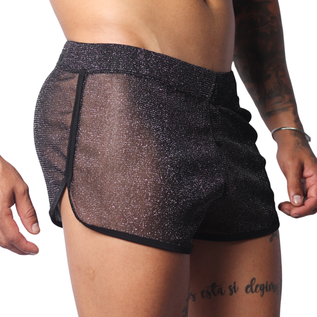 Flash Black Short vista frontal de Gigo Underwear