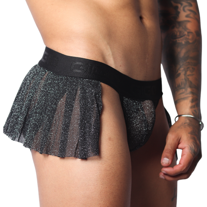 Flash Black Skirt vista frontal de Gigo Underwear