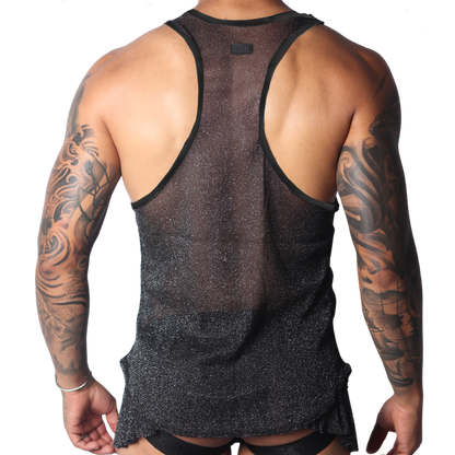 Flash Black Tank vista posterior de Gigo Underwear