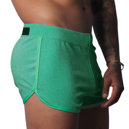 Flash Green Short vista frontal de Gigo Underwear