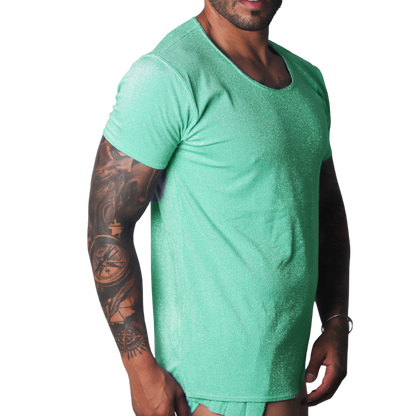 Flash Green Tshirt vista frontal de Gigo Underwear