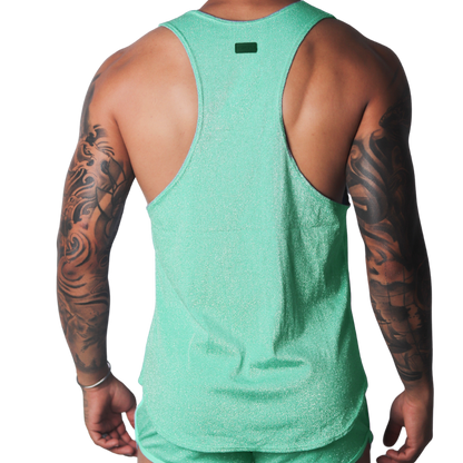 Flash Green Tank vista posterior de Gigo Underwear