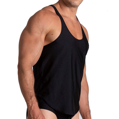 Flashing Black Tank vista posterior de Gigo Underwear