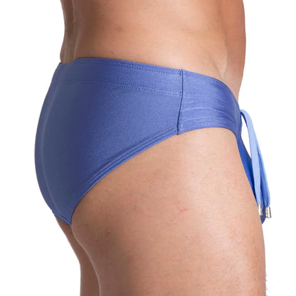 Flashing Blue Swim Brief vista posterior de Gigo Underwear