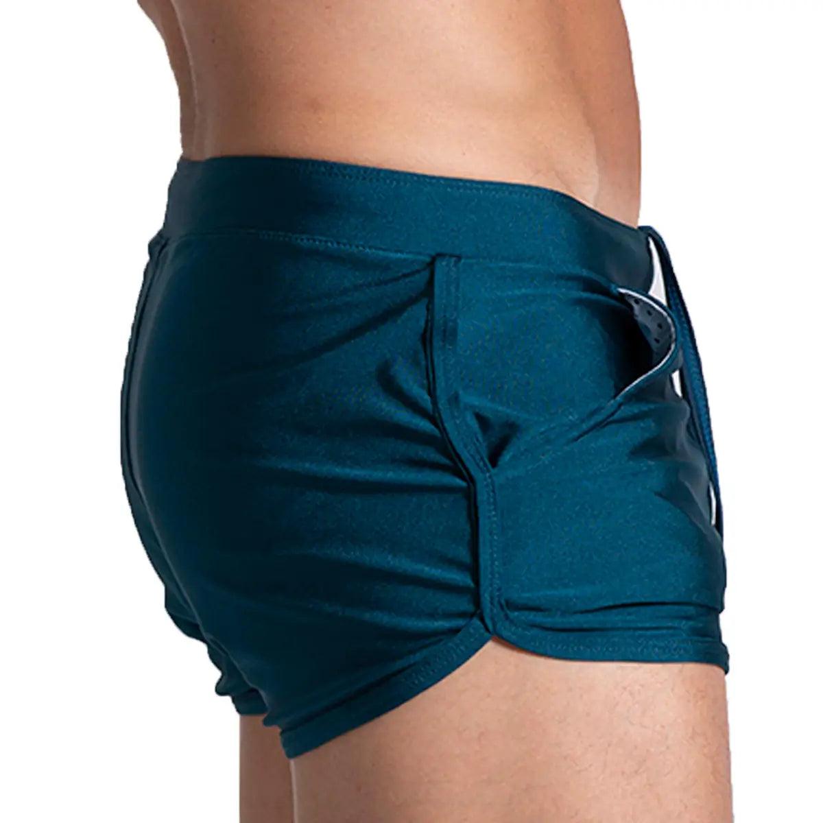FLASHING GREEN BEACHWEAR - Pantalones cortos de baño rosas para hombres, pantalones de playa