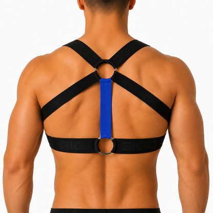 Flux Blue Harness vista posterior de Gigo Underwear