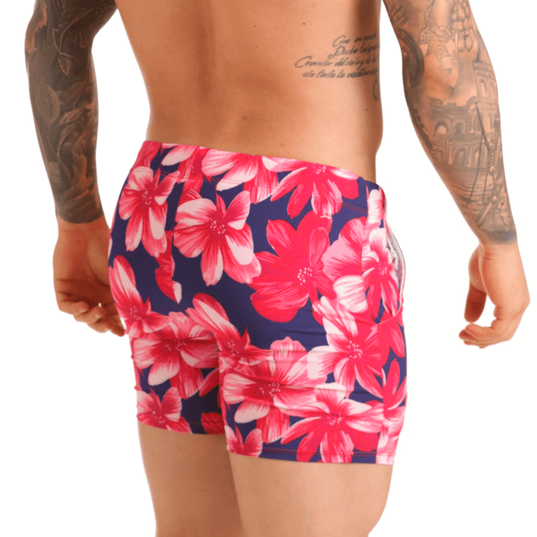 FLOWERS FUCSHIA BEACHWEAR - Gigo Underwear Colombia