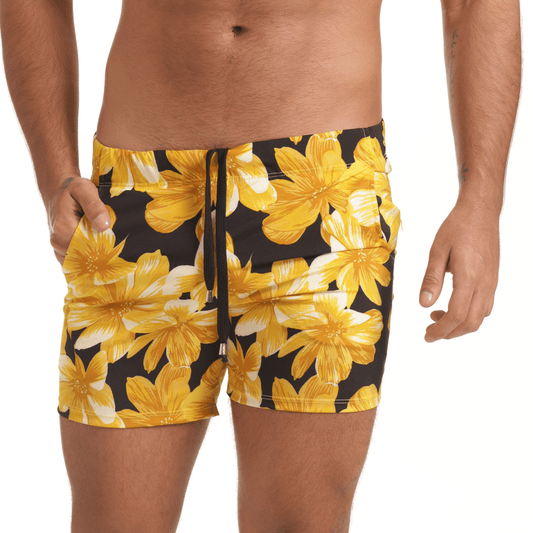 FLOWERS YELLOW BEACHWEAR - Gigo Underwear Colombia