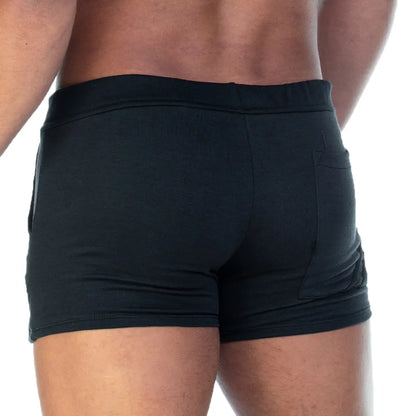 Forever Black Black Short vista frontal de Gigo Underwear