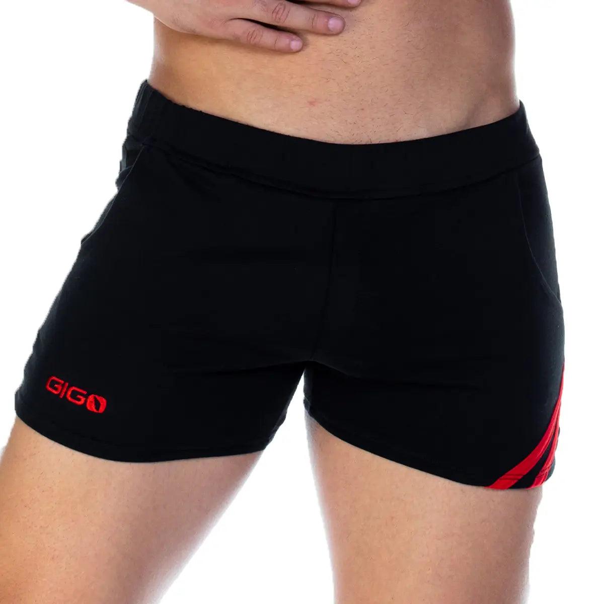 FOREVER BLACK RED SHORT - Gigo Underwear Colombia