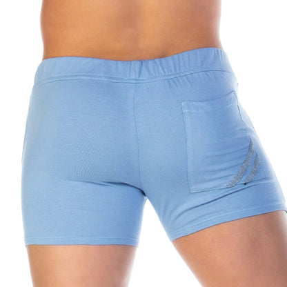 Forever Blue Gray Short vista frontal de Gigo Underwear