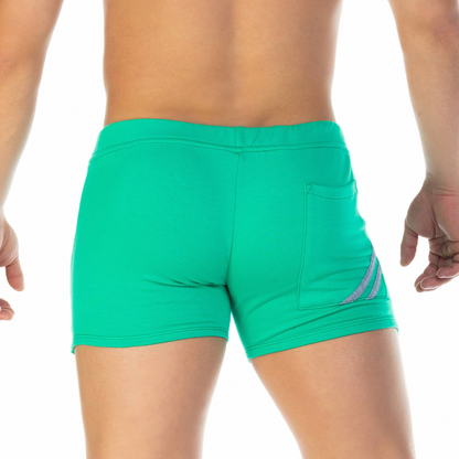 Forever Green Short vista posterior de Gigo Underwear