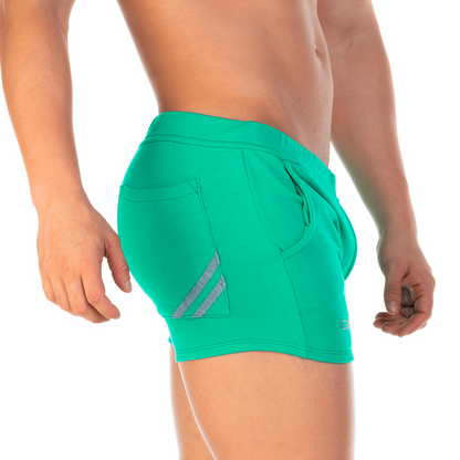 Forever Green Short vista frontal de Gigo Underwear