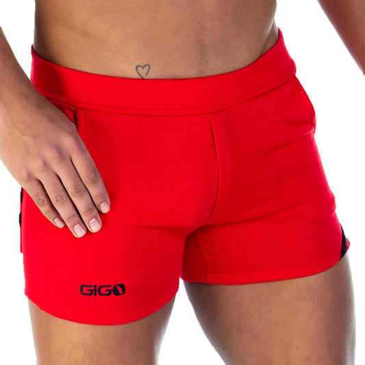 FOREVER RED BLACK SHORT - Gigo Underwear Colombia