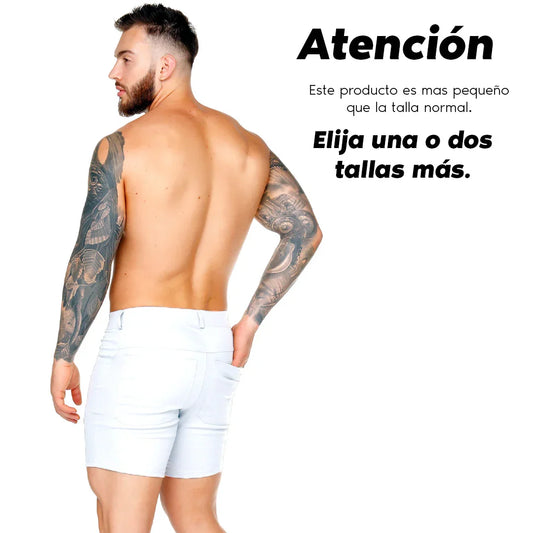 CLASSIC FOREVER WHITE SHORT - Gigo Underwear Colombia
