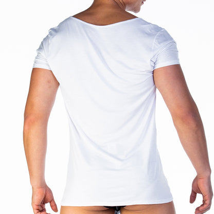 Forever White Tshirt vista posterior de Gigo Underwear