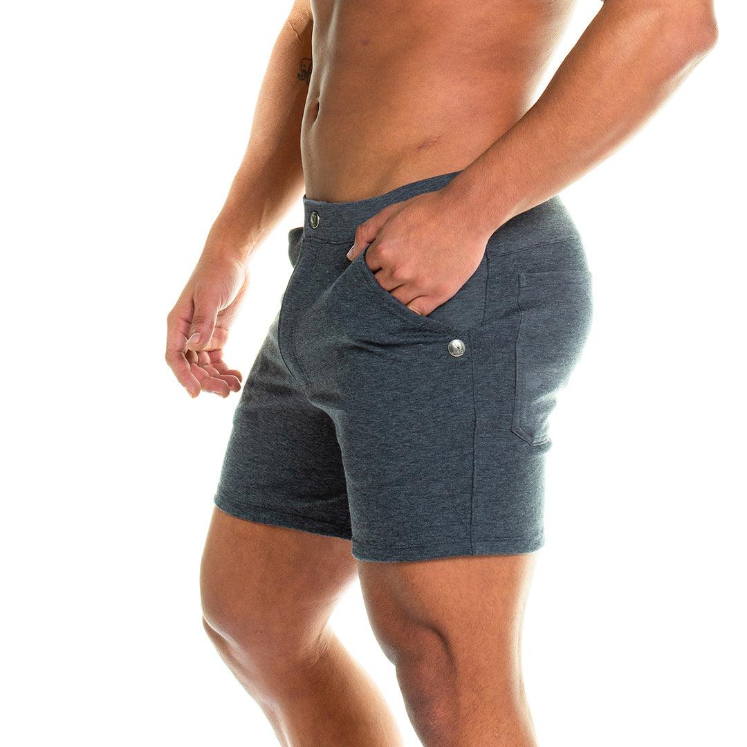 FORMAL GRAY SHORT - Pantaloneta corta gris para hombres