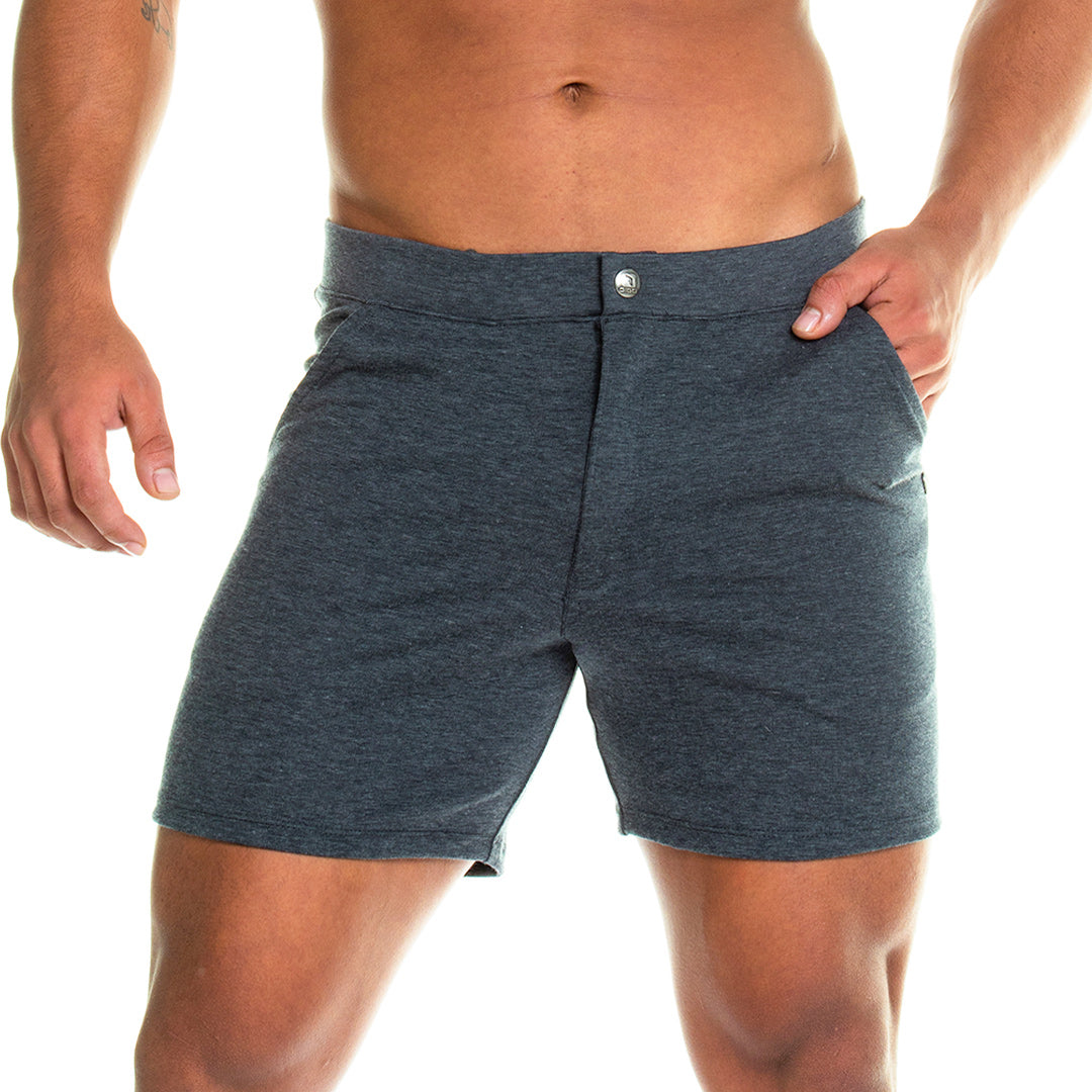 Formal Gray Short vista frontal de Gigo Underwear