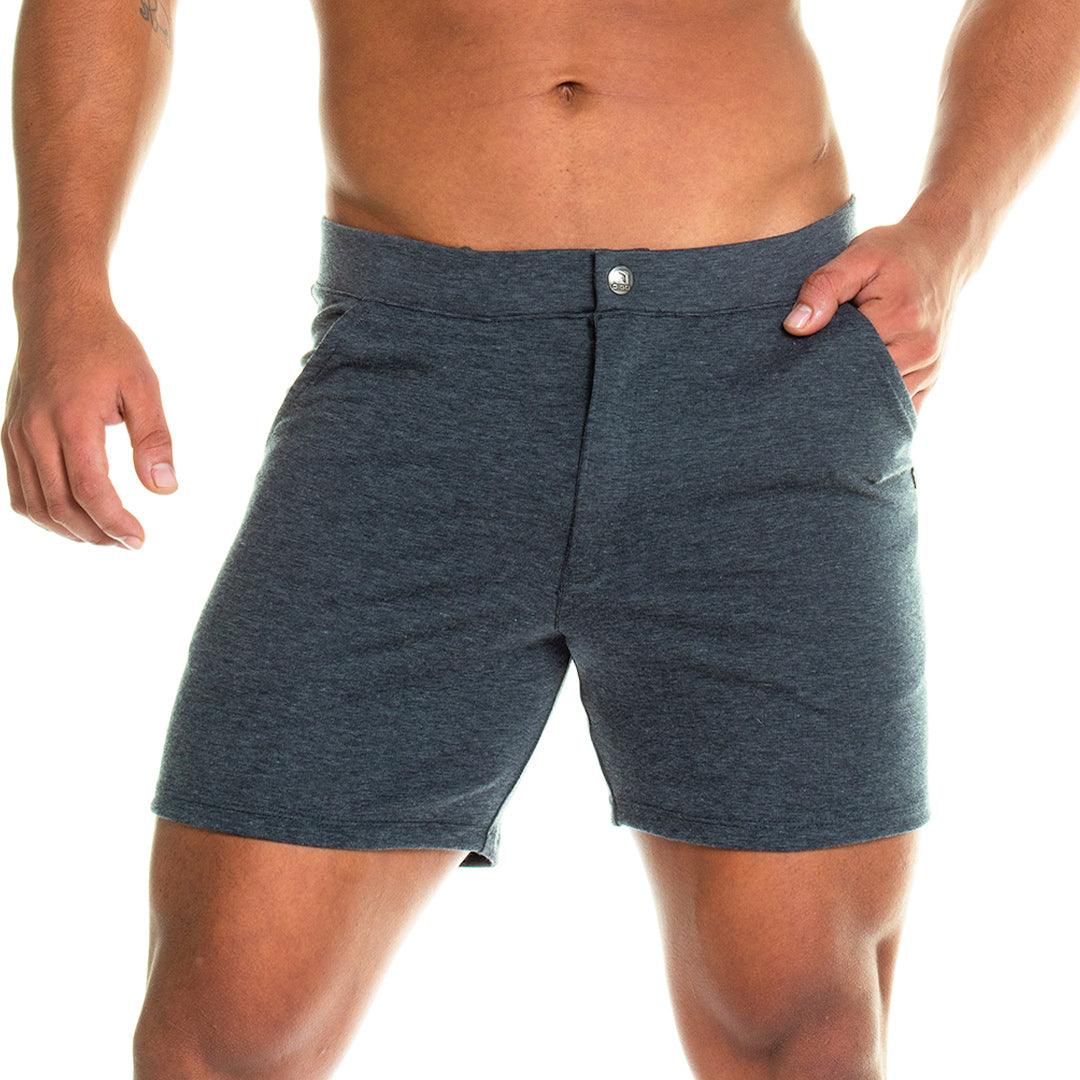 FORMAL GRAY SHORT - Pantaloneta corta gris para hombres