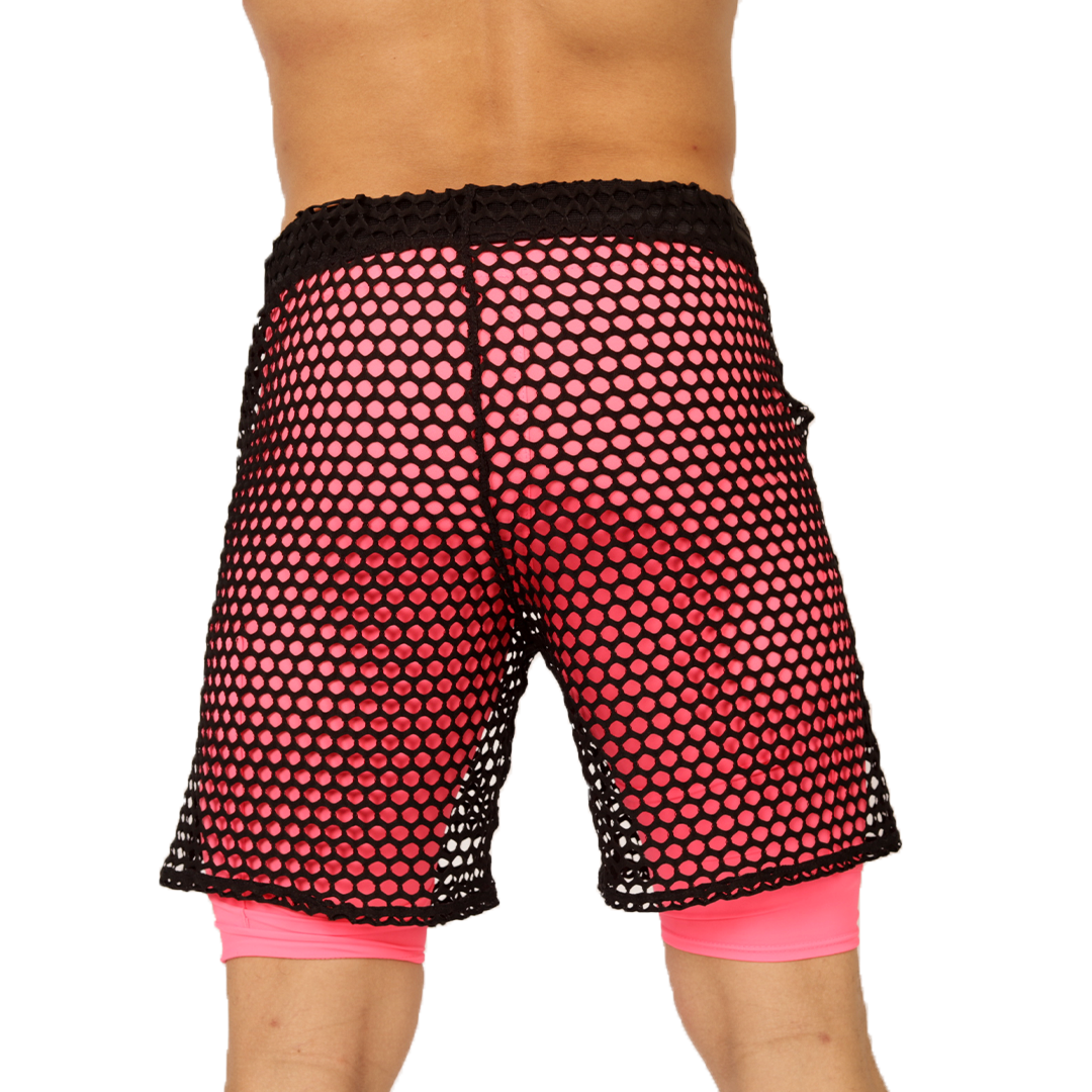 Fresh Fuchsia Short vista posterior de Gigo Underwear