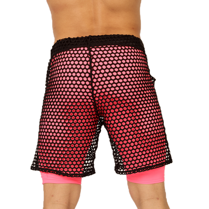 Fresh Fuchsia Short vista posterior de Gigo Underwear