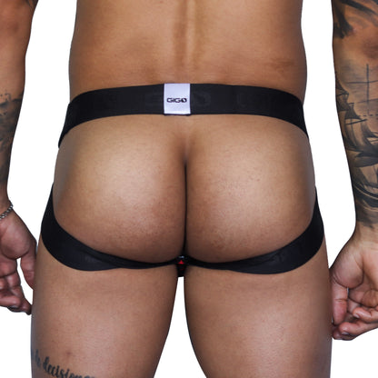 Fresh Red Jockstrap vista posterior de Gigo Underwear