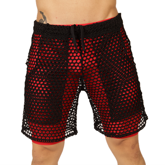 FRESH RED SHORT - Brief Masculino Audaz con Pretina Contraste