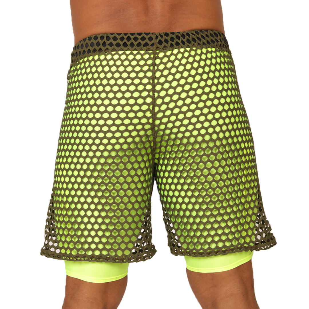 Fresh Yellow Short vista posterior de Gigo Underwear