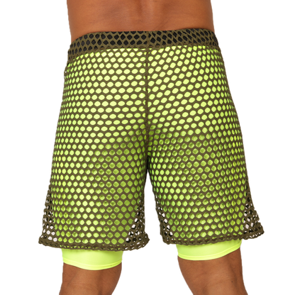 Fresh Yellow Short vista posterior de Gigo Underwear
