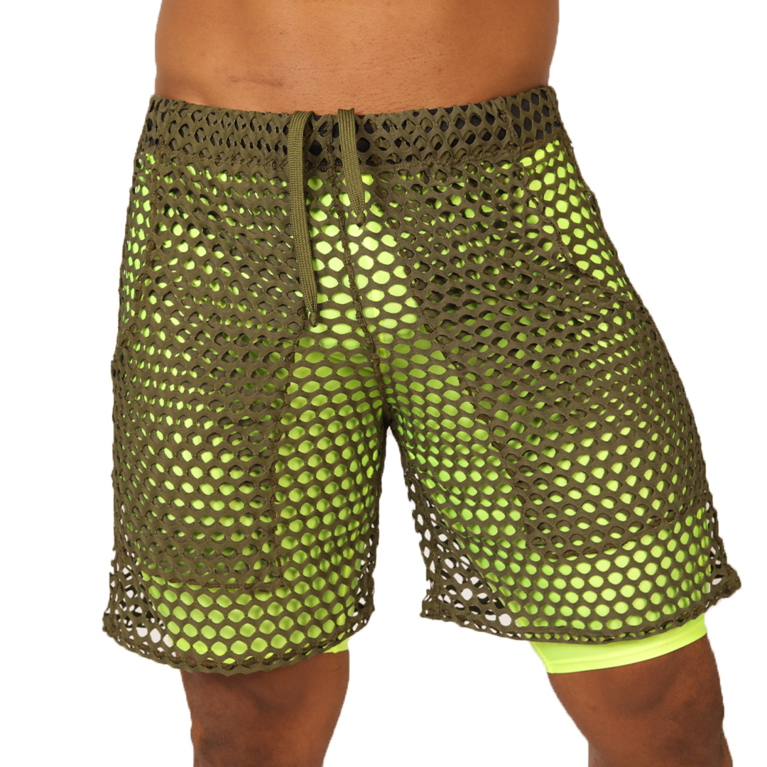 FRESH YELLOW SHORT - Brief Masculino Audaz con Pretina Contraste