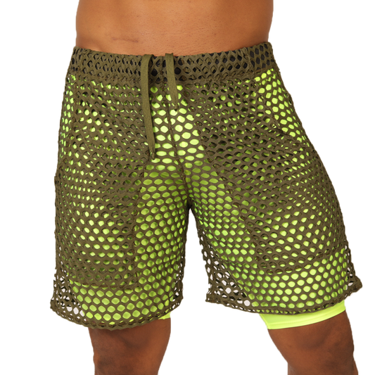 FRESH YELLOW SHORT - Brief Masculino Audaz con Pretina Contraste