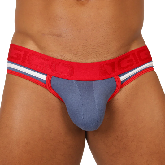 GAROTO BLUE BRIEF JOCK - Gigo Underwear Colombia