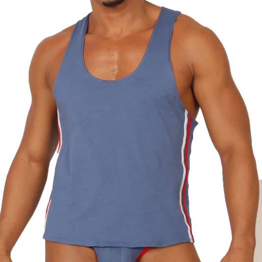 GAROTO BLUE TANK - Gigo Underwear Colombia