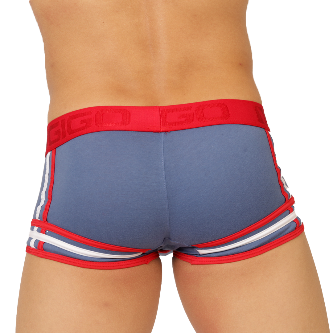 Garoto Blue Trunk vista posterior de Gigo Underwear