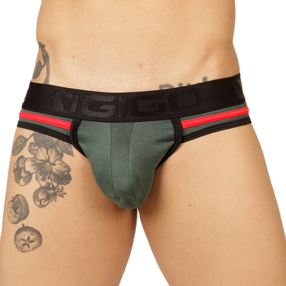 Garoto Green Brief Jock de Gigo Underwear