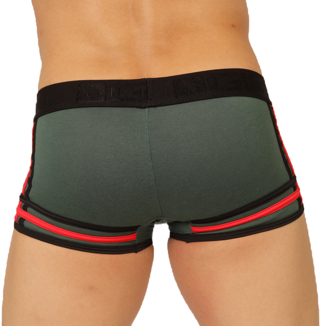 Garoto Green Trunk vista posterior de Gigo Underwear