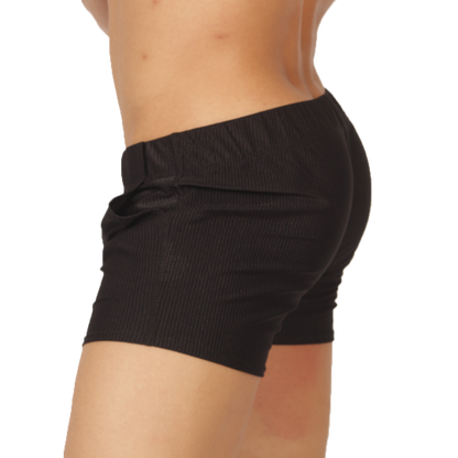 Glow Black Short vista frontal de Gigo Underwear