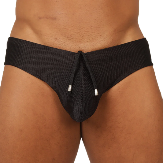 GLOW BLACK SWIMBRIEF - Gigo Underwear Colombia