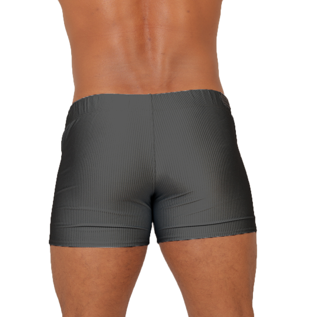 Glow Gray Short vista posterior de Gigo Underwear