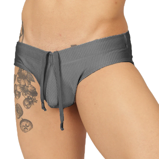 GLOW GRAY SWIMBRIEF - Gigo Underwear Colombia