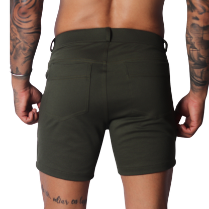 Sunday Green Short vista posterior de Gigo Underwear