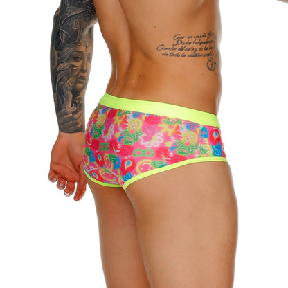 Happy Swim Trunk vista posterior de Gigo Underwear